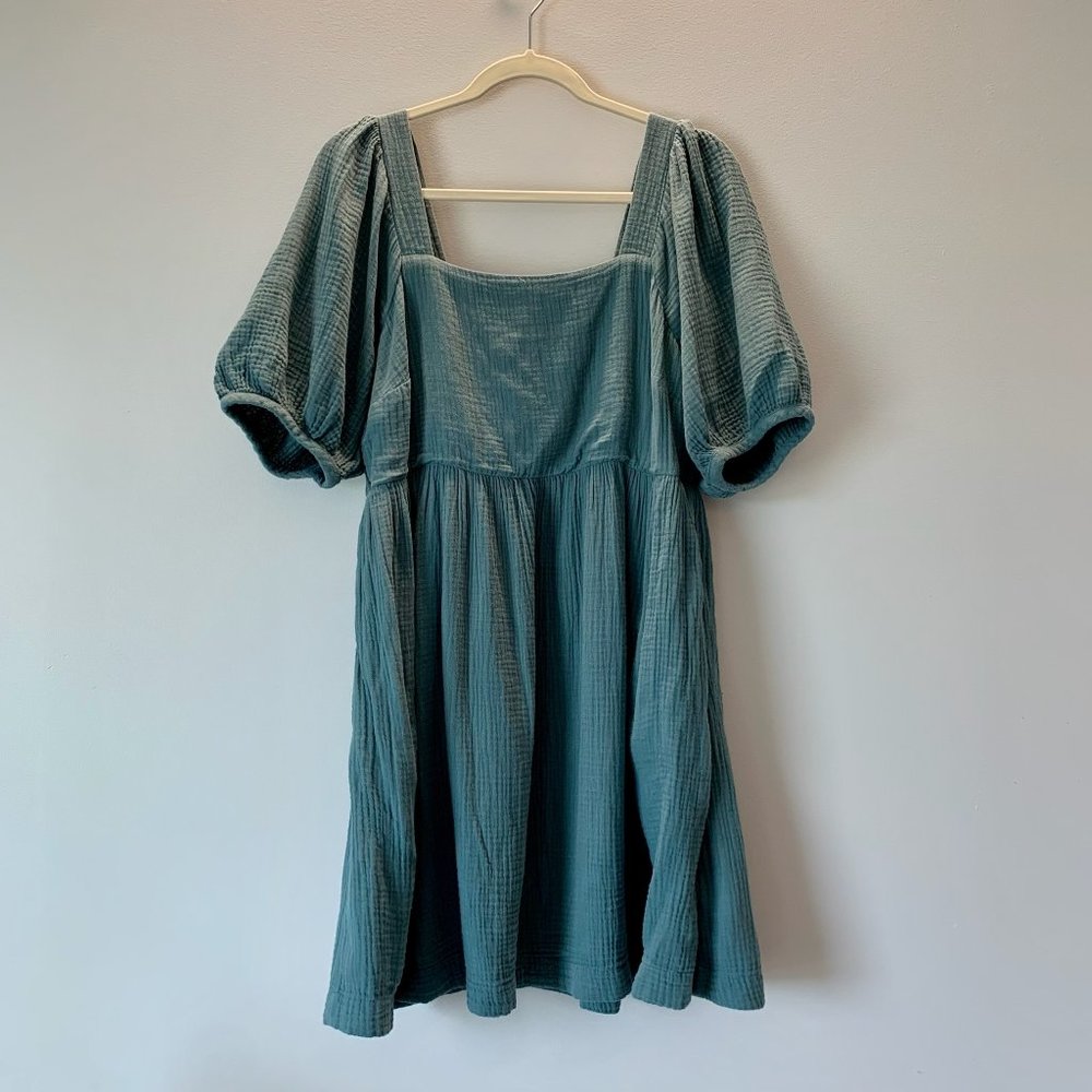 Blue Madewell Dress with Pockets